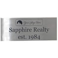 thumbnail image 1 of Plaquemaker Custom Laser Engraved Stainless Steel Sign (2" x 5"), 1 of 4