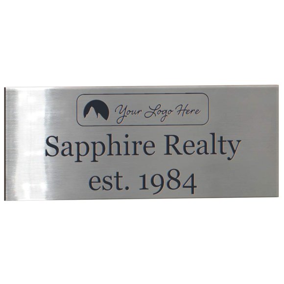 Plaquemaker Custom Laser Engraved Stainless Steel Sign (2" x 5")