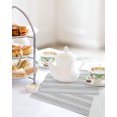 thumbnail image 4 of Gray Stripes Kitchen Dish Towels for Drying Dishes Set of 4, Vintage Minimalist Lines Texture Waffle Weave Microfiber Hand Tea Bathroom Towels Quick Dry & Absorbent Towel 12x12, 4 of 7