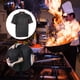 thumbnail image 4 of Chaqueta de manga corta, uniforme de transpirable y ligero para cocinar, servicio de comidas, cocina, hotel, hombres XXXL Sunnimix Uniforme de chaqueta de chef, 4 of 8