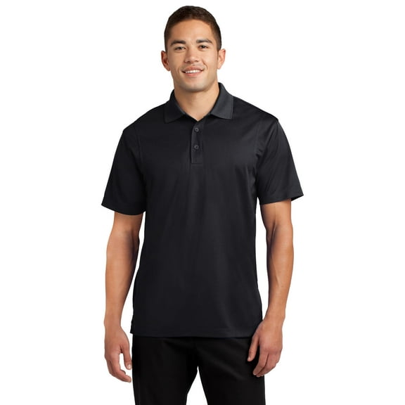 Sport-Tek Micropique Sport Wick Polo-3XL (Black)