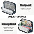 thumbnail image 5 of Standing Pencil Case with Base Large Capacity Stationery Pouch Pen Bag with Zipper for Women Men Black Cats and Mystical Symbols, 5 of 7