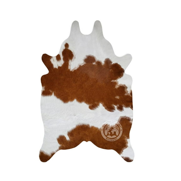 Brown and White Mini Cowhide Rug