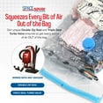 thumbnail image 5 of Spacesaver Premium Vacuum Storage Bags. 80% More Storage! Hand-Pump for Travel! Double-Zip Seal and Triple Seal Turbo-Valve for Max Space Saving! (Medium 8 Pack), 5 of 6