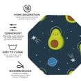 thumbnail image 4 of Bingfone Vintage Avocado In Space Leather Drinks Coasters With Set Of 6,Suitable For Home Kitchen,Coffee Cup Coasters Home Gift, 4 of 9