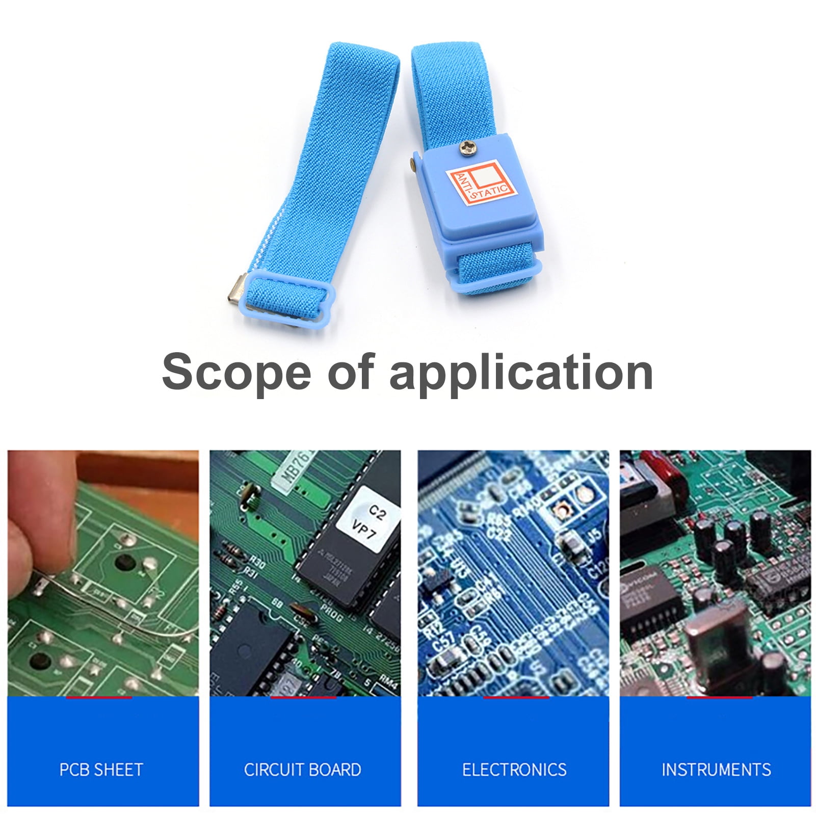 Wireless Cloth Anti Static Bracelet Cordless Discharge Cable Wrist Band