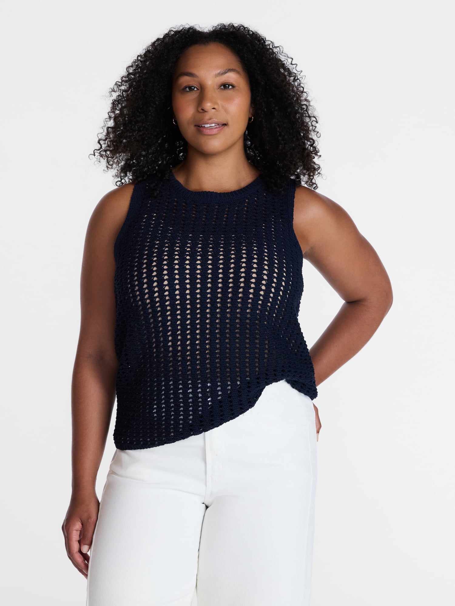 Time and Tru Woman's Sweater Tank, Sizes XS-XXXL