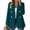 Mint Green, variant on Tqcoqu Womens Casual Blazer Jacket,Gold Button Long Sleeve Work 0ffice Blazer,Lapel Open Front Jacket,Black Women's S-XXXL