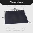 thumbnail image 3 of Signature Fitness Puzzle Estera de ejercicios con azulejos entrelazados de espuma EVA para ejercicios de MMA, gimnasia y gimnasio en casa, piso protector de 1/2 pulgadas de grosor, 48 pies cuadrados,, 3 of 5