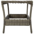 thumbnail image 3 of Mesa de patio VidaXL cuadrada con estructura de poliratán marrón, 3 of 5
