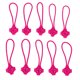 thumbnail image 4 of 10 Piezas de Cremallera de Clip Antideslizante de Flor para Reparación de Cremallera para Chaqueta Maleta Rosado, 4 of 6
