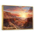 thumbnail image 2 of Designart "Sunset In The Canyon Desert" Canyon Floater Framed Canvas Art Print, 2 of 5