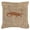 Brown, variant on Alligator Burlap and Brown Indoor & Outdoor Decorative Fabric Pillow - 18 x 18 in.