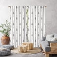thumbnail image 1 of 3S Brother's Home Décor Curtains BOHO Design Set of 2 Panels Velvet Look Hanging Back Tap and Rod Pocket Décor Nursery Room Bedroom Kitchen Window - Made in Turkey 35White (52"Wx72"L), 1 of 6
