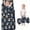 Robot and Gears Blue Pattern, variant on Robot and Dogs Black Pattern Teens Toddler Nap Mat with Pillow, Sleeping Mat Bag for Preschool Daycare 51"x22"