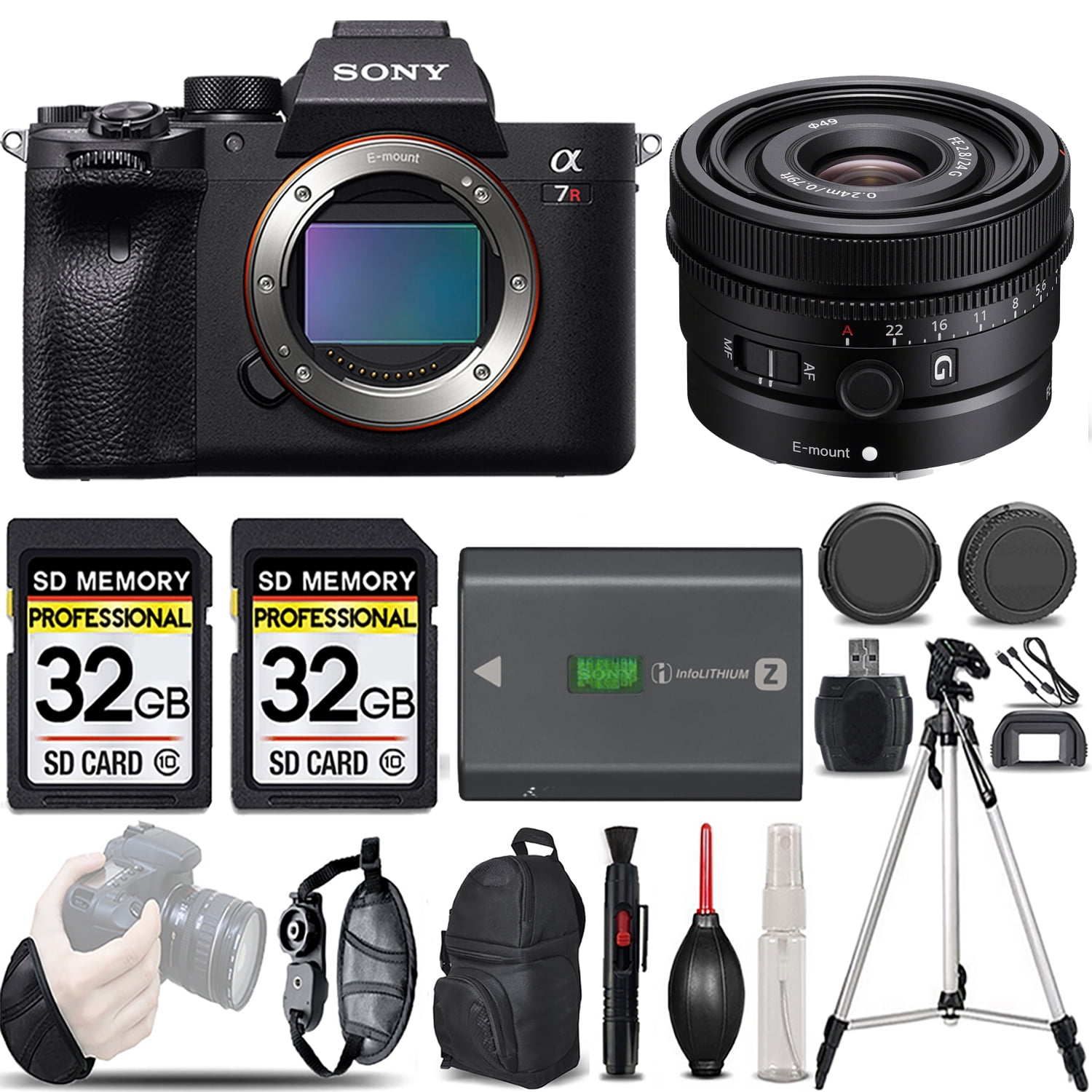 Sony a7R IVA Mirrorless Camera+24mm f/2.8 G Lens LOADED KIT