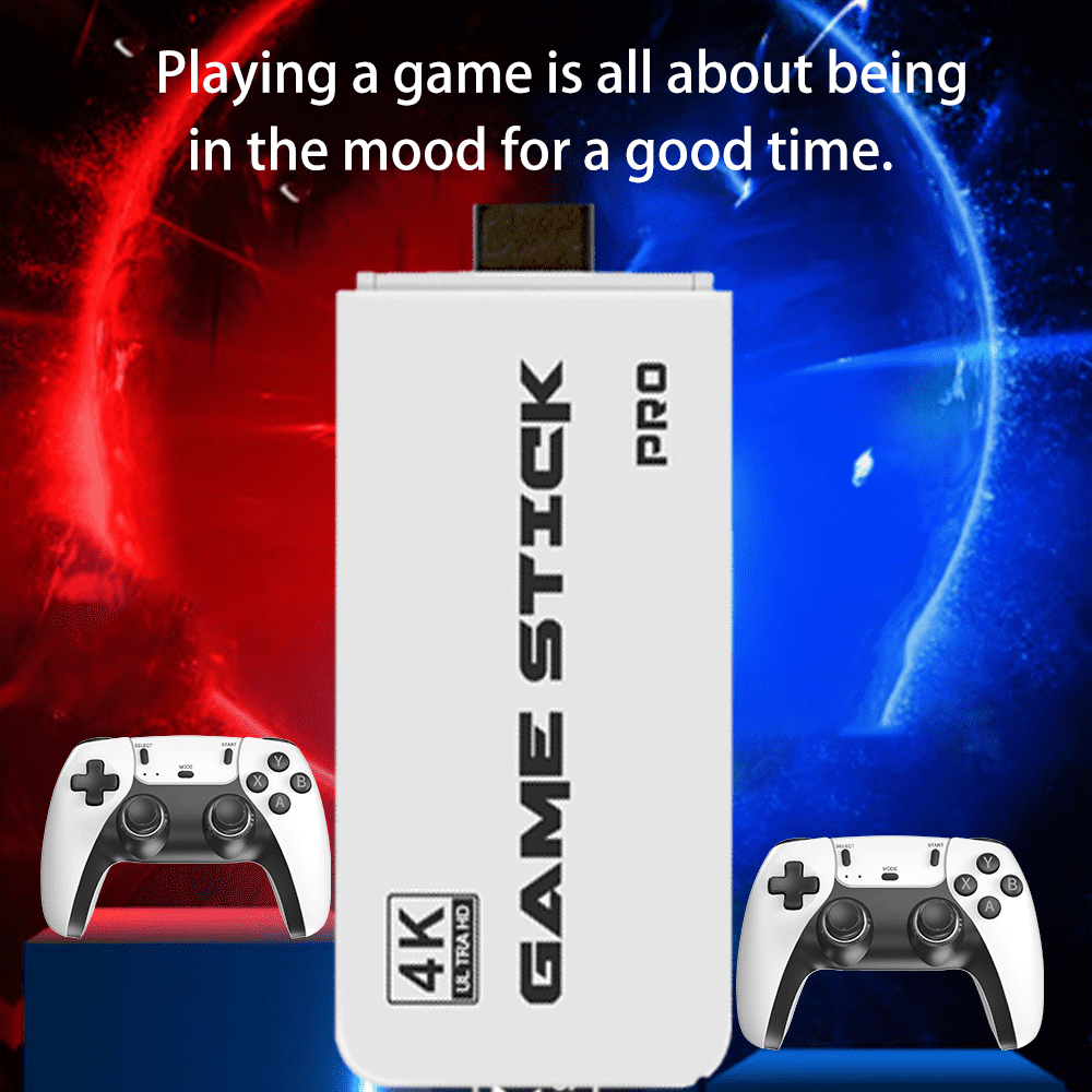 Salange M8 4K Pro Game Stick 64G 2.4G 2 Pack Wireless Controller Video Game for Accessories