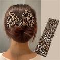 thumbnail image 2 of Xihbxyly Diadema de Moda con Delicado Clip para Moños, Postizo, Lazo de Alambre, Diadema Estampada Francesa, 2 of 3