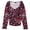 Violet - Assorti, variante sur GUESS Blouse à Enfiler Froncée pour Femmes, Violet, Très Grand