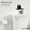 thumbnail image 6 of HOTCAN Discreet Tampon Holder for Bathroom with Vanity Tray Lid, Tampon Organizer for Bathroom for Wall or Countertop Mount, Wood Tampon Dispenser, Feminine Product Organizer, White Small Storage Box, 6 of 7