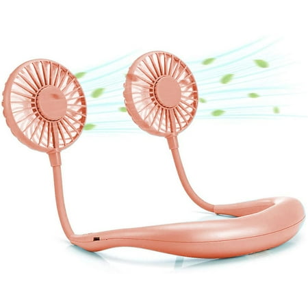 

Neck Hanging Fan - Hand Free Portable Neck Sports Fans Usb Rechargeable Personal Wearable Fan Premium Headphone Design Mini Neckband Fan For Office O