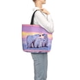 thumbnail image 6 of Stylish Funny Polar Bear Extra Large Shoulder Zippered One Shoulder Convenience Bag For Beach Travel Weekender Gym Grocery Shopping, 6 of 7