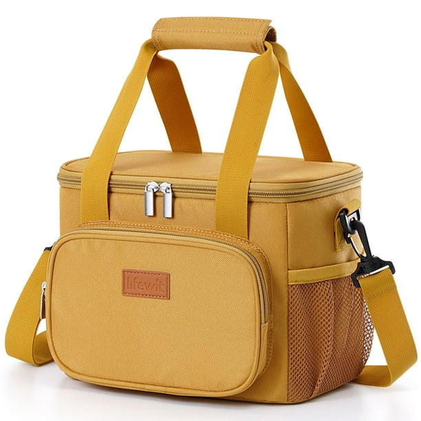 Lonchera Lifewit, tamaño mediano, aislante, 8,5 L, color marrón, 12 latas