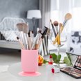 thumbnail image 4 of TOXMENT Silicone Pencil Holder Suction Cup Makeup Brush Organizer Pink, 4 of 8