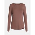 thumbnail image 5 of ClimateRight by Cuddl Duds Women’s Mild Essential Base Layer Livaeco Jersey Long Sleeve Crewneck Thermal Top, Sizes XS-4X, 5 of 5
