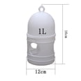 thumbnail image 4 of 1L Water Dispenser Water Pot Container Birds Waterer Pet Drinker Creative White, 4 of 8
