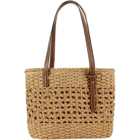 Straw Tote Bag for Women Summer Straw Shoulder Bag Beach Hobo Bag Handwoven Straw Bag Purse Top Handle Bags 2024 Beach Bags
