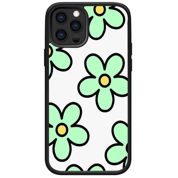 Compatible with iPhone 11 Pro case Soft TPU Glossy Flower Pattern Phone Case for Women and Girls