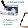 thumbnail image 5 of UHIAGREE Stove Counter Gap Cover,2 pack 25 inch Kitchen Silicone Oven Guards for Sides(Black), 5 of 7