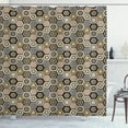 thumbnail image 1 of Ambesonne Floral Shower Curtain, Victorian Damask Rococo, 69"Wx84"L, Pale Coffee Warm Taupe, 1 of 3
