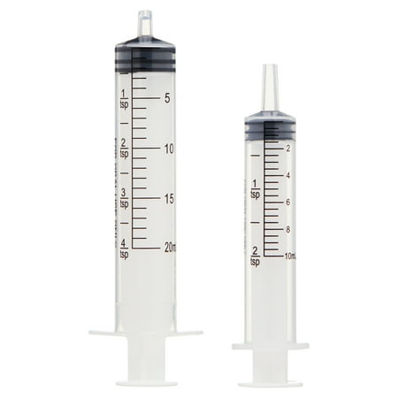 Equate Plastic Medical Dosing Oral Syringe for Easy Measuring, 2 Pack