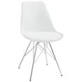 thumbnail image 4 of Coaster Lowry 5-piece Metal Dining Set Tulip Table with Eiffel Chairs White, 4 of 10