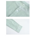 thumbnail image 2 of Camisas de hombre Camisa de algodón Camisa henley Camisa casual ajustada Camisas, 2 of 5