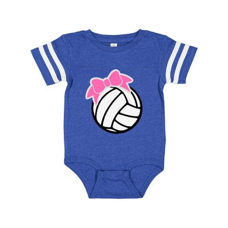 

Inktastic Volleyball with Pink Bow Gift Baby Boy or Baby Girl Bodysuit