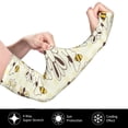 thumbnail image 3 of Daiia Sweet Bee UV Sun Protection Arm Sleeves - Cooling Compression Arm Sleeve - Sports & UV Arm Sleeves for Men & Women, 3 of 8