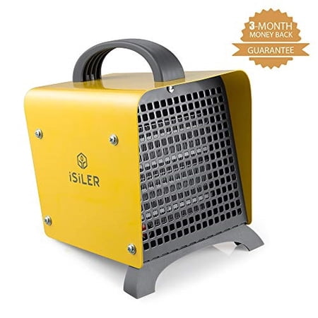 Space Heater, iSiLER 1500W Portable Indoor Heater, Ceramic Space Heater with Adjustable Thermostat