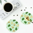 thumbnail image 5 of Balery 6 Pcs Avocadoleather Coasters Set, Drink Table Cup Coasters For Living Room Kitchen Coffee Decor, 5 of 9