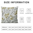 thumbnail image 5 of BANET  Yellow/Gold Square Decorative Throw Pillow Case Cushion Cover White, 5 of 5