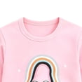 thumbnail image 4 of ZOYOEN Toddler Girls Outfits Set- Soft Cotton Cute Casual Long Sleeve T Shirts and Pants Kids Fall Winter Clothes Pink Size 3 T, 4 of 6