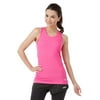 ClubFit Womens Ultra Light & Stretchy Cool Dry Anti-Bacterial Activewear Racerback Tank Top (Pink - Size L)