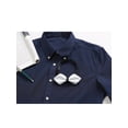 thumbnail image 5 of CORBATA DE LAZO PREATADA PARA HOMBRE DE COLOR SÓLIDO INSPIRE CHIC, PARA BODAS Y FIESTAS, CORBATA DE PICO PLATEADA TALLA ÚNICA, 5 of 5