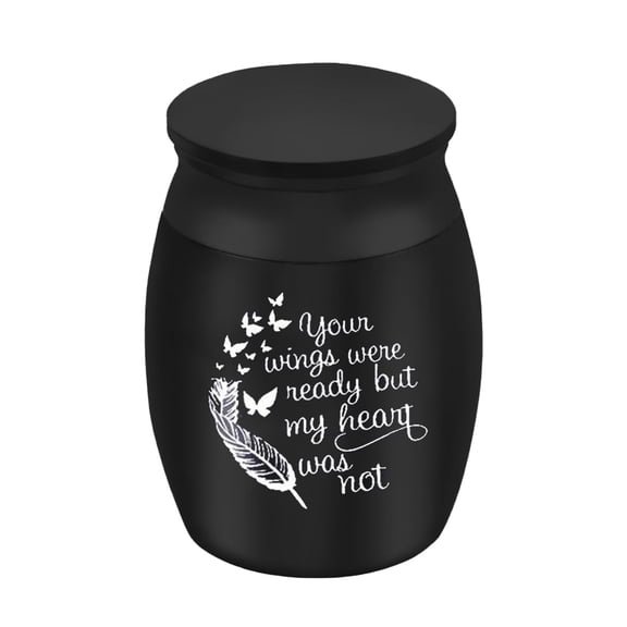 SeekLGT Mini Urn for Human Ashes, Small Stainless Steel Memorial Keepsake Holder, Portable Ash Urns for Ashes, Elegant Funeral Remembrance Box, 1x Small Urn