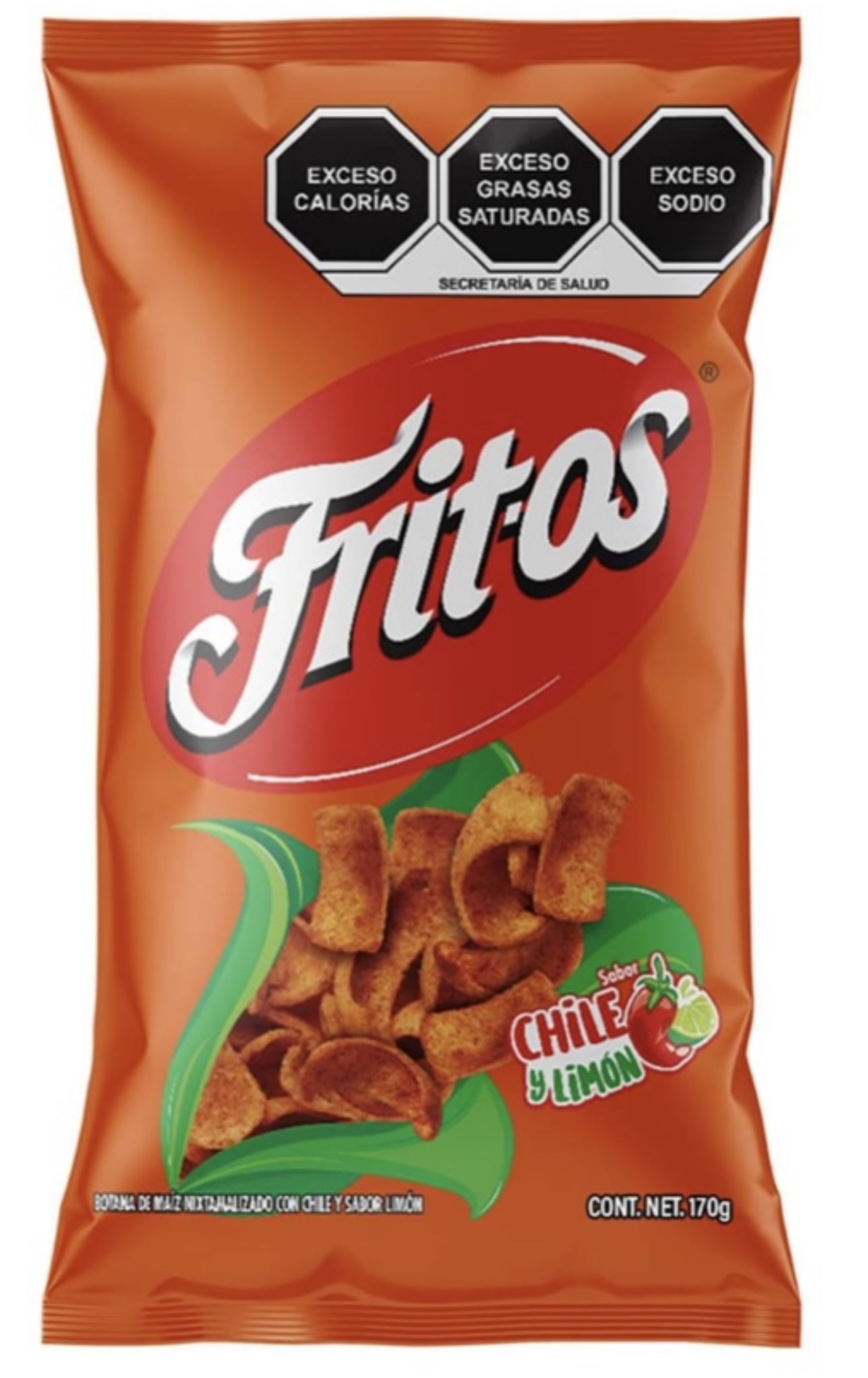 Sabritas Fritos Chile y Limon 170g Box w/3 bags papas snacks Mexican Chips