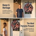 thumbnail image 5 of Patriotic Wreath for Front Door, 4th of July Outdoor Decorations, Festival Celebration Flag Printed Wreath, 5 of 8