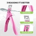 thumbnail image 2 of MelodySusie Acrylic Nail Clippers, Adjustable Stainless Steel Trimmer for Fake Nail Tips and Acrylic Nails,pink, 2 of 7