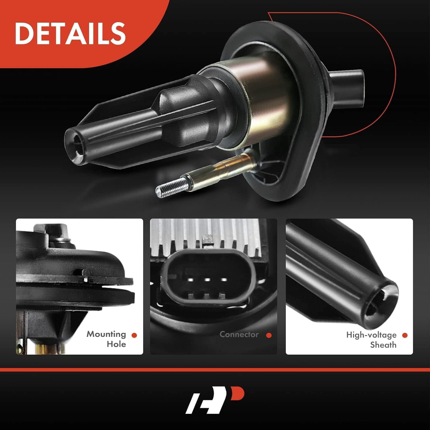 A-Premium Ignition Coils Pack Replacement for Chevrolet Trailblazer GMC Envoy 2002-2005 Buick Rainier Isuzu Ascender Oldsmobile Bravada 9-7x 6-PC Set